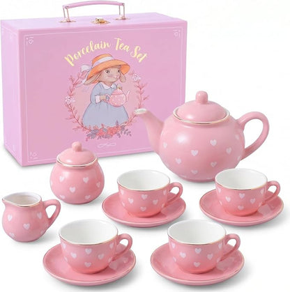 Giggle & Honey® Pink Heart Tea Party Set by GiggleHoney