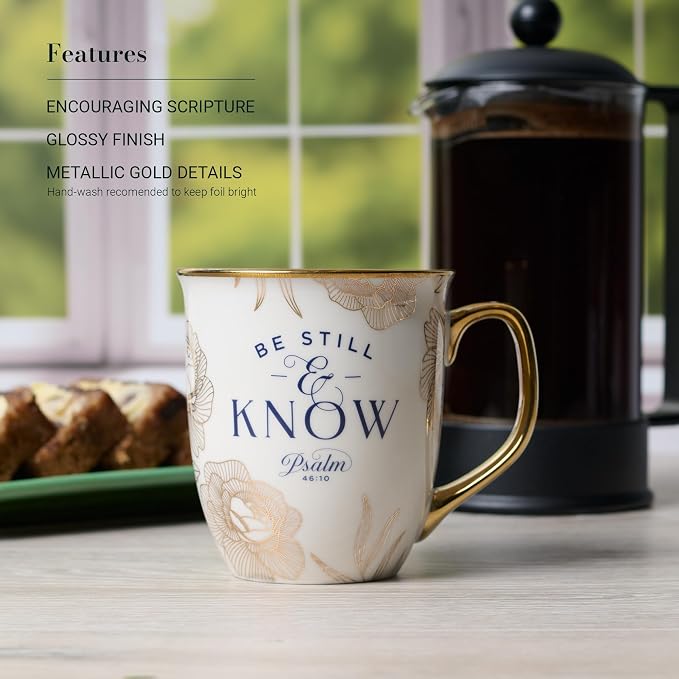 Christian Art Gifts Inspirational Novelty Large Ceramic Scripture Coffee & Tea - Image 3