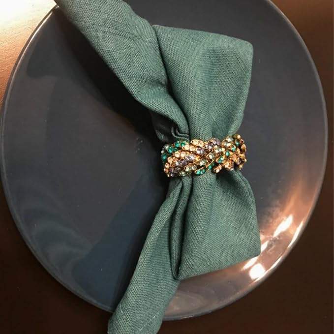 Jeweled Napkin Rings Set of 6 - Image 6