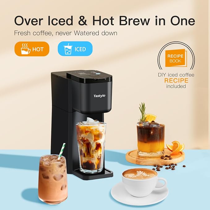 Tastyle Mini Single Serve Hot and Iced Coffee Maker - Image 3