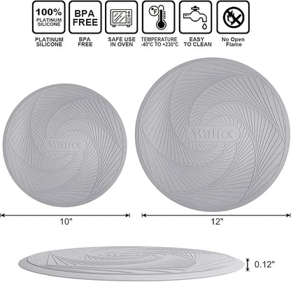 Walfos Silicone Microwave Mats, Heat Resistant Multi-Purpose Microwave Trivet - Image 8