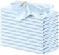 P Pothuiny 12 Pcs Light Blue Satin Napkins 17 x 17 in, Satin Cloth Napkins | by P+Pothuiny