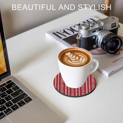 Traditional Minimalist Coasters Set of 6, Absorbent Coasters - Image 7
