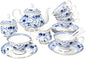 Bone China Tea Set, 21-Pieces Porcelain Tea Set by LEPOTOCLO