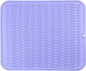Silicone Dish Drying Mat for Multiple Usage,Easy clean,Eco-friendly,Heat-resistant Silicone Mat for Kitchen Counter or Sink,Refrigerator or Drawer Liner Light Purple XL 18 inches x 16 inches