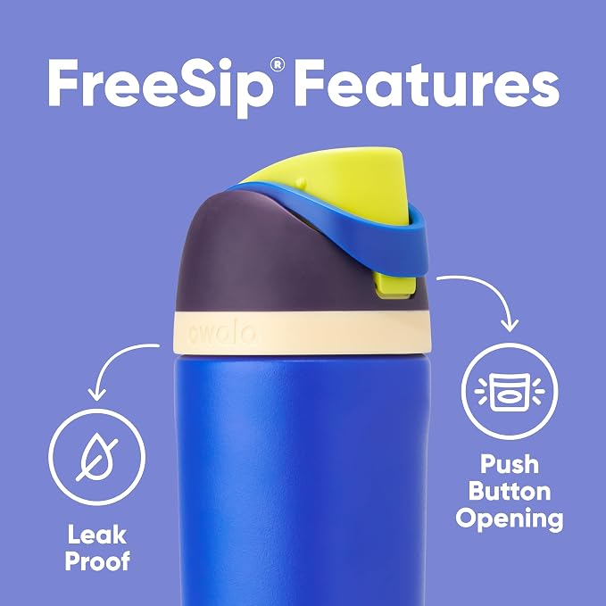 Owala FreeSip Kids Stainless Steel Water Bottle 16 oz Celestial Sphere - Image 3