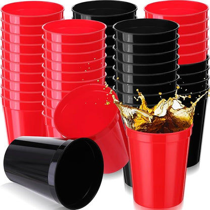 Yungyan 100 Pack 16 oz Stadium Cups Reusable Plastic Cups Blank Drink Stadium by Yungyan