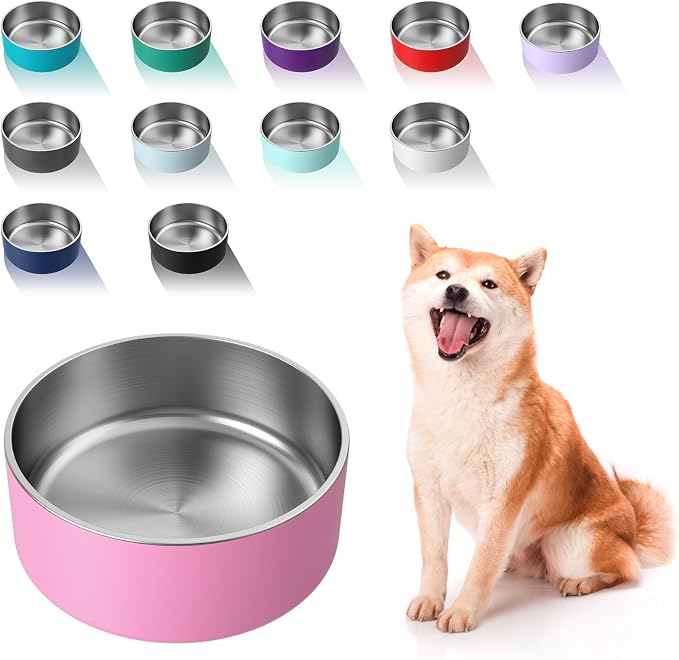WENBOKMIN Dog Bowl, Stainless Steel Food and Water Bowl, Dishwasher Safe by Wenbokmin