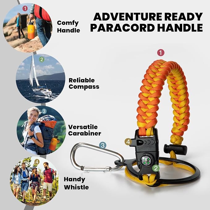 RAYMYLO Insulated Water Bottle 64 oz, Triple Wall Vacuum Stainless Steel | - Image 4