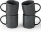 famiware Coffee Mug Set for 4, Star 12 oz Catering Mugs Cup Set by Famiware