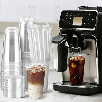 Soelomu 50 Sets 18oz Round Bottom Plastic Cups - Image 4