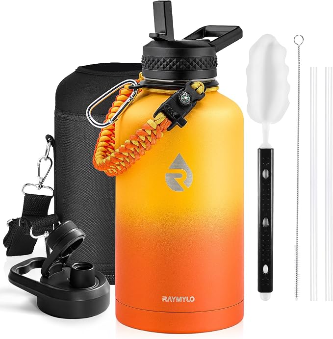 RAYMYLO Insulated Water Bottle 64 oz, Triple Wall Vacuum Stainless Steel | by RAYMYLO