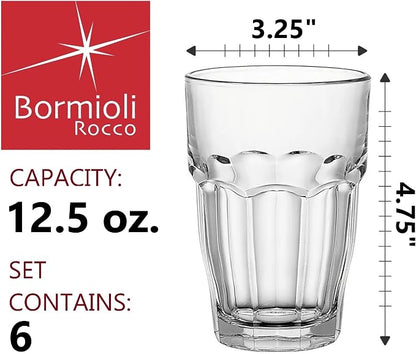 Bormioli Rocco Rock Bar Stackable Beverage, Spirits – 12.5oz Durable Tempered - Image 2