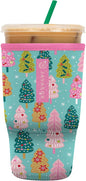 Sok It JavaSok Iced Coffee & Cold Soda Insulated Neoprene Cup Sleeve (Winter Magic, Large: 30-32oz)