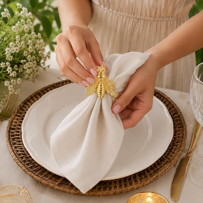 12 Pcs Decorative Fly Napkin Rings - Image 5
