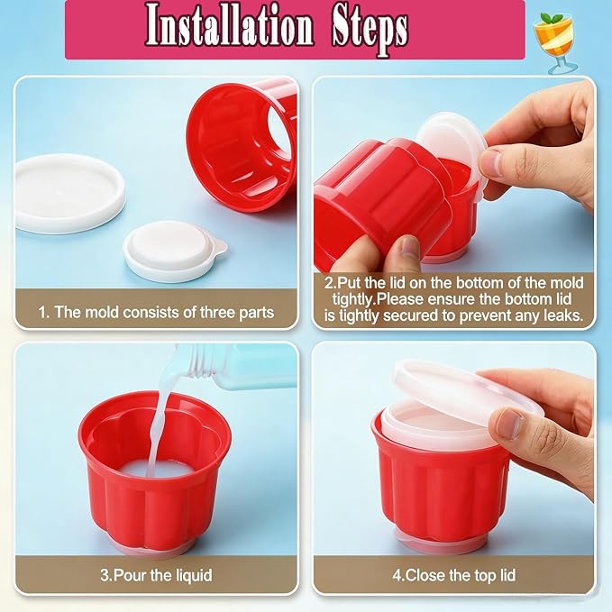 12-Pack Jelly Molds Dessert Cups - Image 3