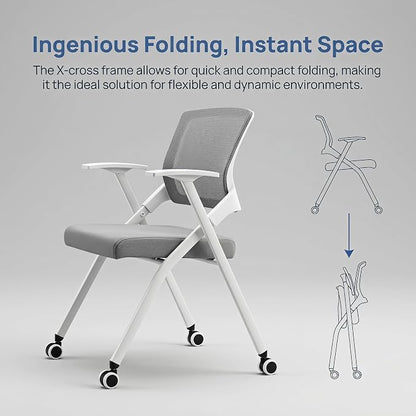 2 Pack Folding Office Chair - Image 5