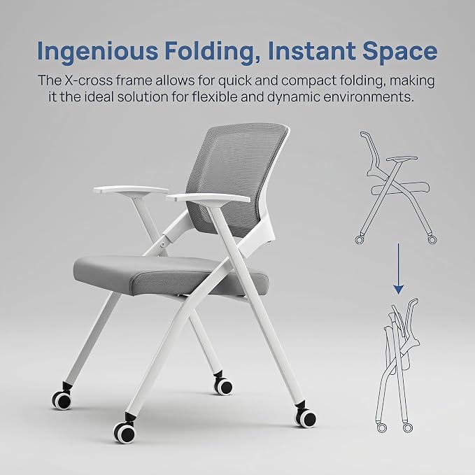 6 Pack Folding Office Chair - Image 5