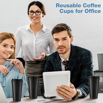 Honeydak 66 Pack 16 oz Reusable Coffee Cups - Image 5