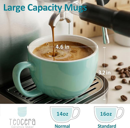 Teocera 16oz Large Coffee Mugs Set of 4 - Image 3