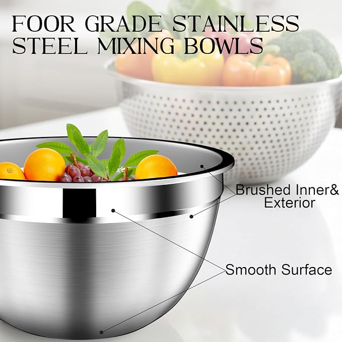DUTZUN Stainless Steel Mixing Bowls - Image 5
