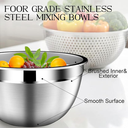 DUTZUN Stainless Steel Mixing Bowls - Image 5