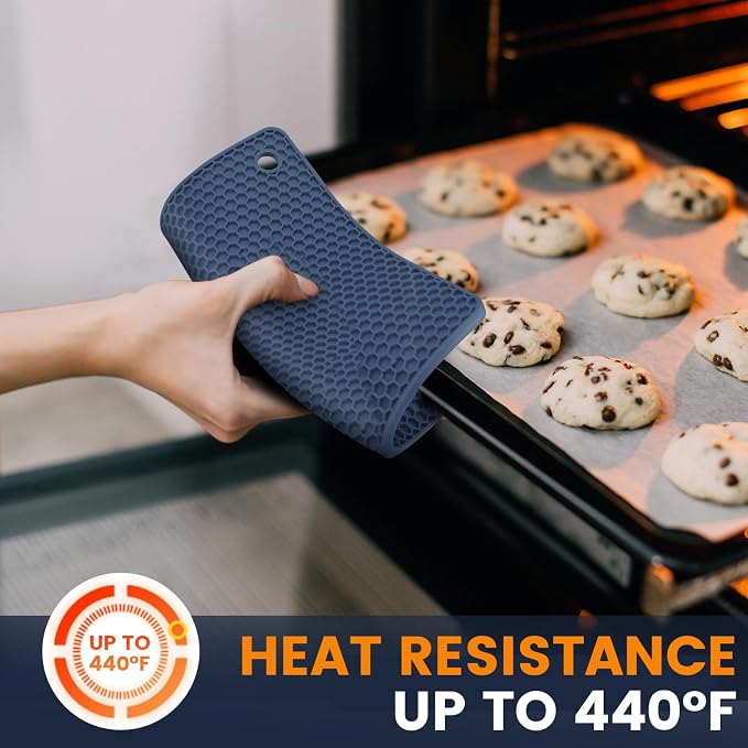Silicone Trivet Mats 4 Heat Resistant Pot Holders Multipurpose Non-Slip Hot Pads - Image 7