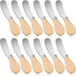 Patelai 12 Pcs 4.7 Inch Cheese Spreader Knives Butter Knife Bulk Stainless by Patelai
