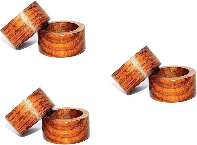 Napkin Rings for Dining Table, Classic Farmhouse Style, Holiday and Party Decor - Image 5