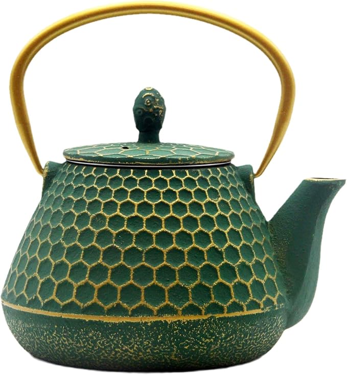 Cast Iron Tea Kettle, Japanese Tetsubin Teapot Coated by YJX