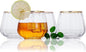 Lysenn Stemless Wine Glasses Set of 4 by Lysenn