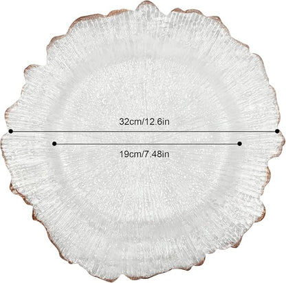 25 Pack Reusable Plastic Clear Charger Plates, 13 Inch Charger Plates - Image 7
