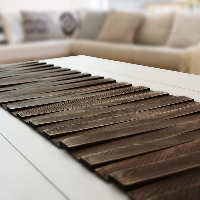 Wooden Table Runner, Natural Durable Wood Table Runner, 50 x 12 Inches - Image 2