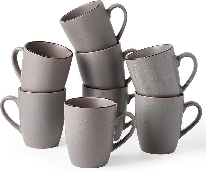famiware Venus Coffee Mugs Set of 8, 13 oz Ceramic Stoneware Mug Cup Set | by Famiware
