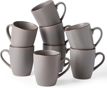 famiware Venus Coffee Mugs Set of 8, 13 oz Ceramic Stoneware Mug Cup Set | by Famiware
