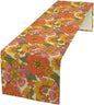 Retro 70s Floral Table Runner Hippie Daisy Flower Peace Love Birthday Party by SXXLDNG