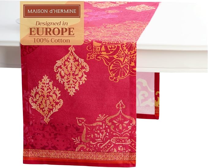 Maison d' Hermine Table Runner 100% Cotton 14.50" x 108" | Table Runners 108 by MaisondHermine