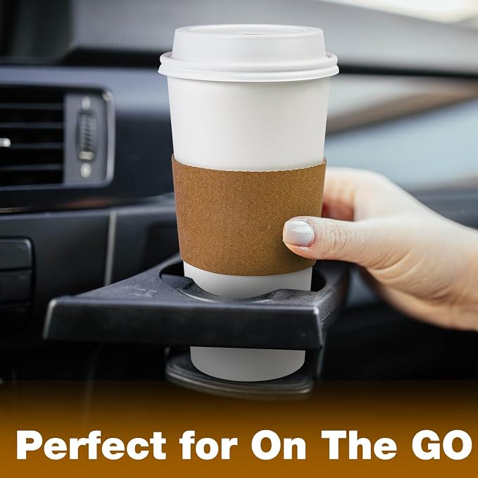 Ginkgo 100 Pack 20 oz Disposable Paper Coffee Cups - Image 6