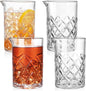4 Pcs Cocktail Mixing Glass 24 oz Cocktail Stirring Glasses Crystal Glasses by Unknown