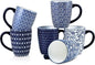 Selamica 16 oz Ceramic Coffee Mugs Set of 6, Ceramic Tea Cup by Selamica