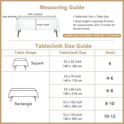 MYSKY HOME Rectangular Table Cloth, 55"X102", Waterproof, Soft Cotton Indoor/Outdoor, Wrinkle Free, Heavy Duty, Floral Pattern, Rustic/Farmhouse Style, Tassel Embellishment, Fits 8-10 Seats
