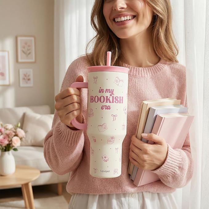 SANDJEST Book Lovers 40oz Tumbler - Image 6