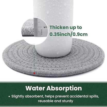 8 Inch Trivets for Hot Dishes, Hot Pots and Pans, Thick Heat Resistant - Image 4