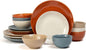 Sango Siterra Painter's Palette 16-Piece Stoneware Dinnerware Set by Sango