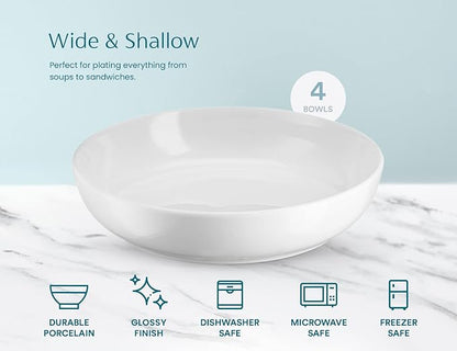 KooK Pasta Bowl, Salad Bowls, Serving Bowls, Large Capacity, Microwave & - Image 7