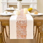 Metallic Style Rose Gold Table Runner, Table Runners 60 Inches Long | Cotton by Aiimart
