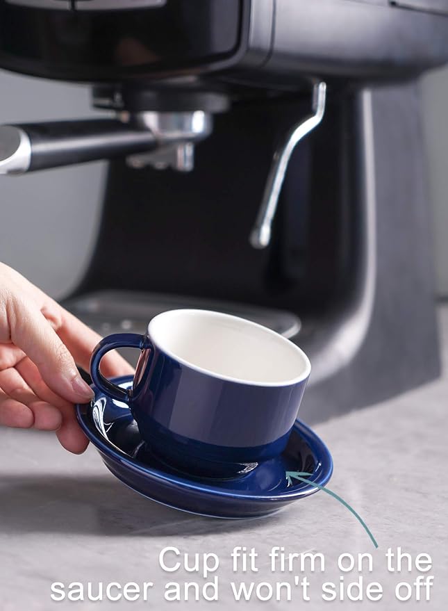 Sweese 4 Ounce Porcelain Stackable Espresso Cups - Image 7