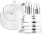 175PCS Sliver Plastic Plates by WDF