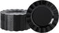 72 Pack Black Plastic Plates, Thanksgiving by NZVCNTableware