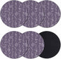 Vintage Lines Coasters Set of 6, Non-Slip Cup Coaster Mat by PIEPLE